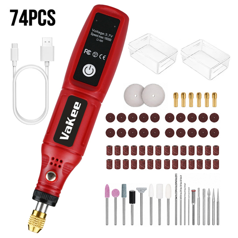 Power Tools Diy - Vakee Cordless Rotary Tool 15CM Mini