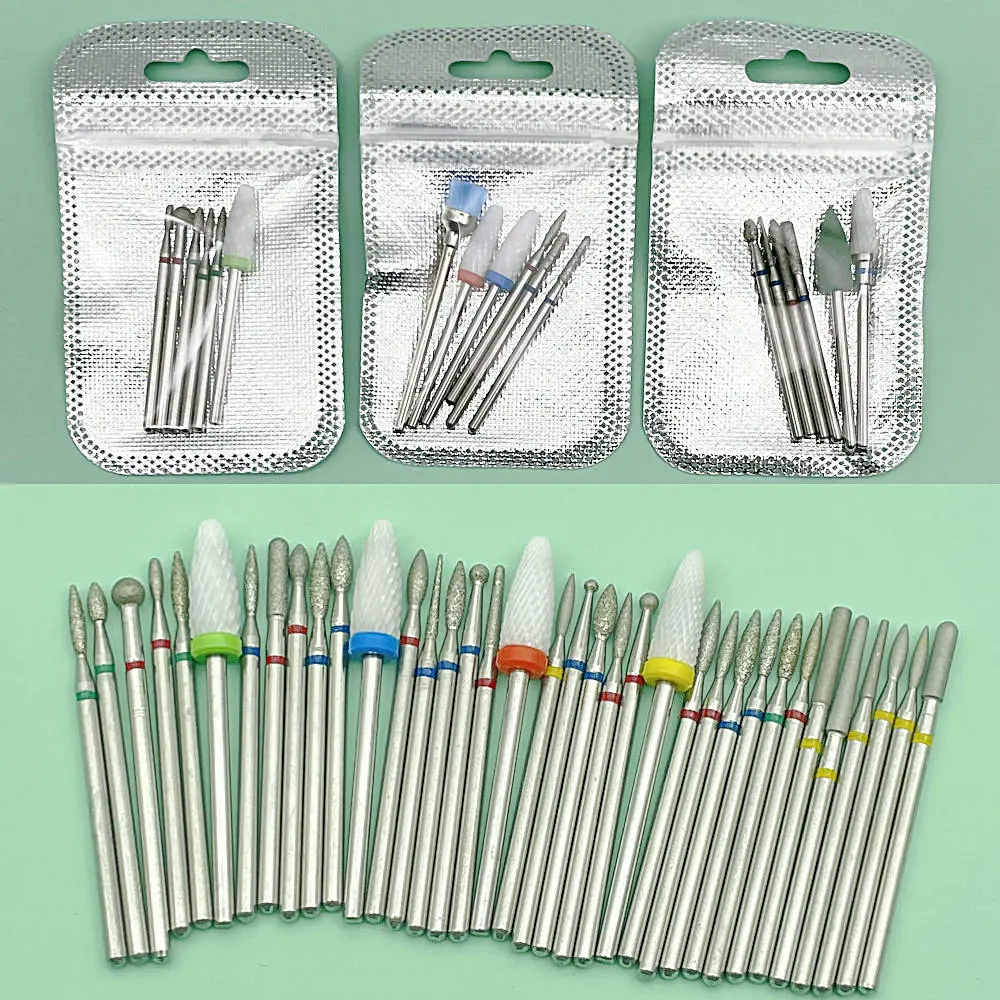 Power Tools Total - 6PCS Milling Cutter for Manicure Diamond