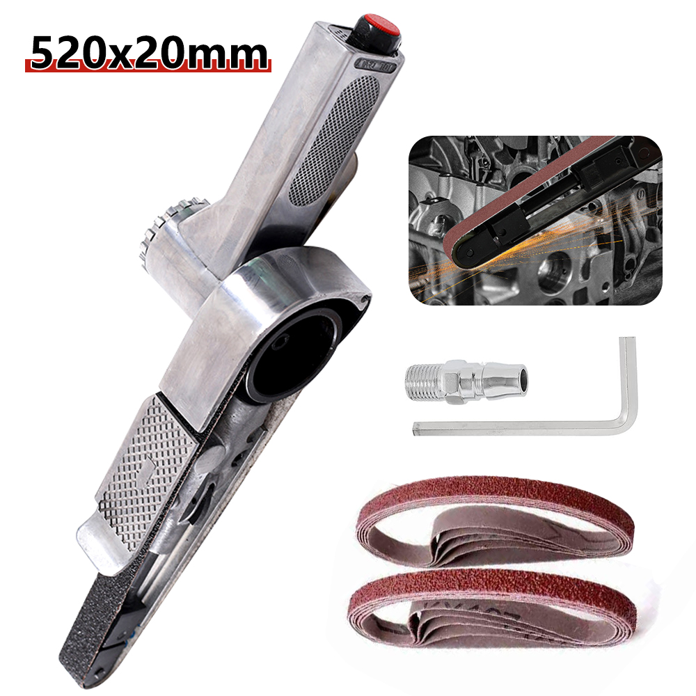 Belt Sander Portable - 520*20mm Mini Air Belt Sander Sanding