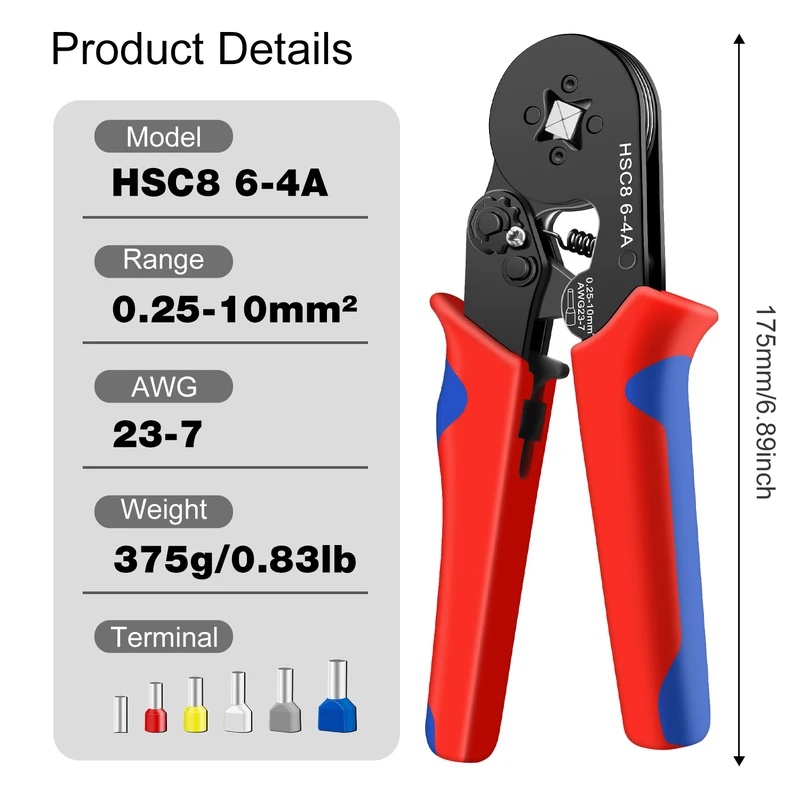 HSC8 6-4A Ferrule Crimping Too - Power Tools China recension och pris