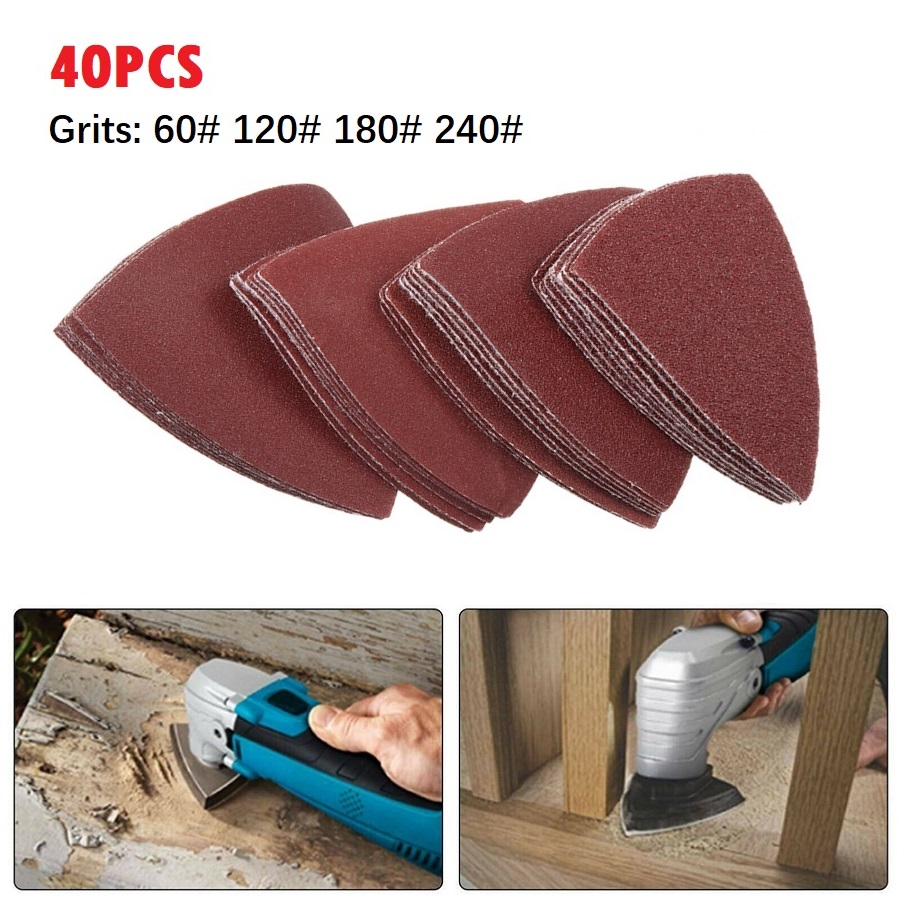 40pc Triangle Sandpaper 60/120 - Power Tools Accessories recension och pris