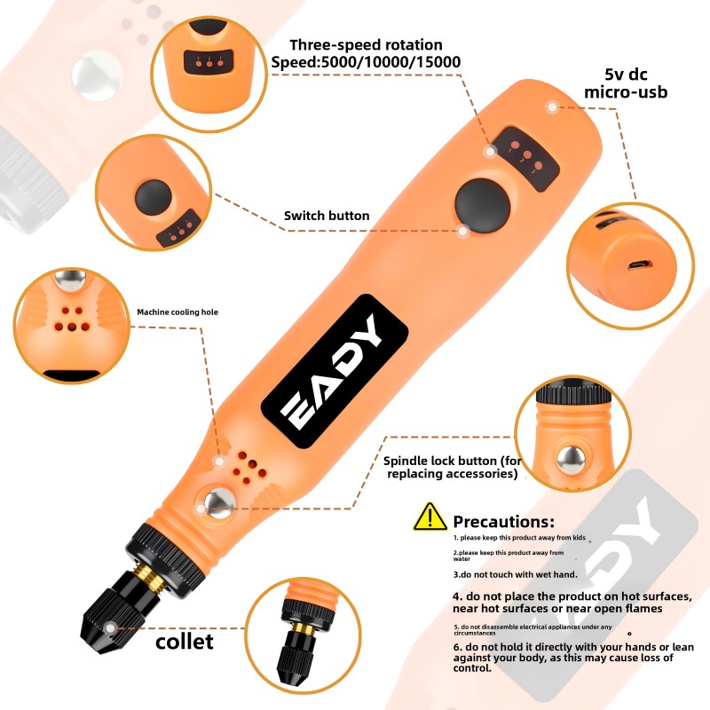 USB Cordless Rotary Tool Kit – - Power Tools Diy recension och pris