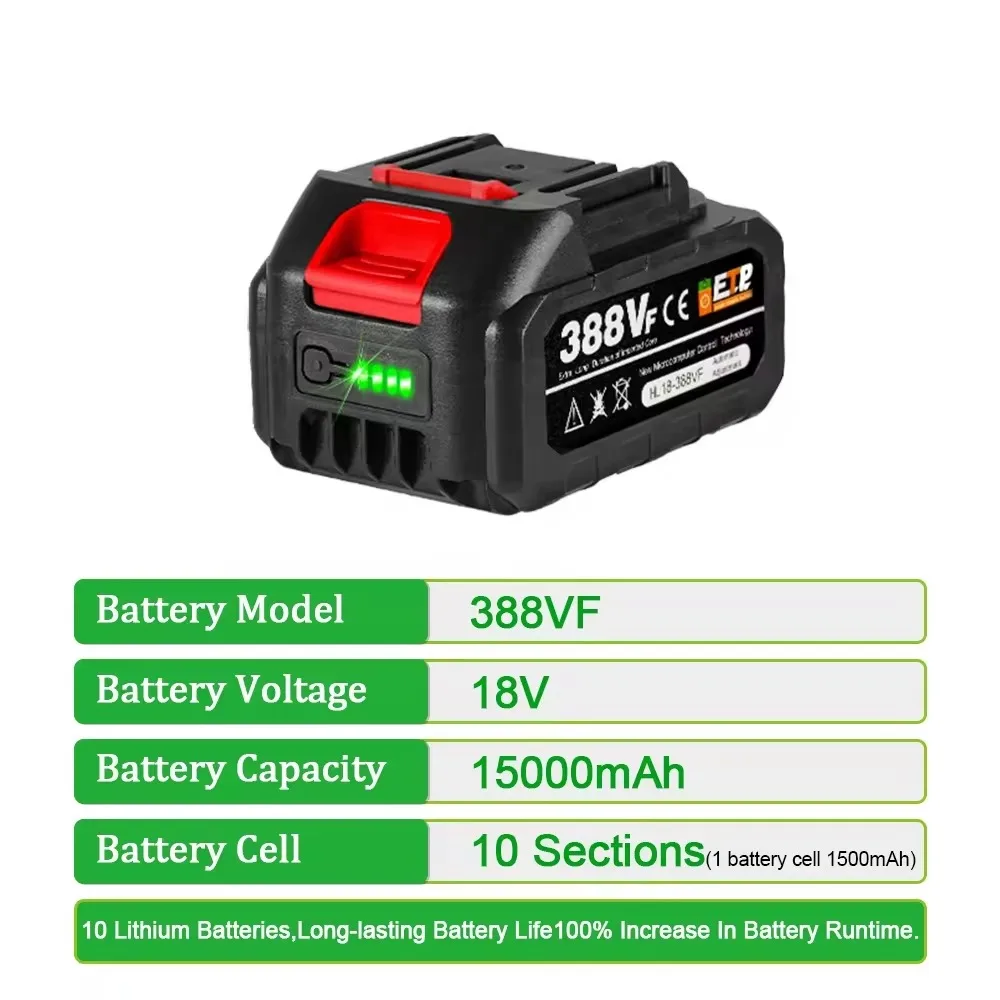 18V 388VF Battery 22500mah 150 - Power Tools Universal Battery recension och pris