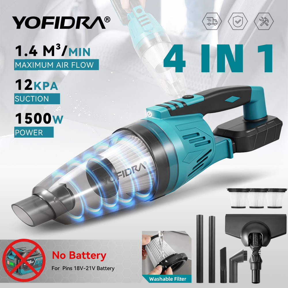 YOFIDRA 1500W 12KPA Electric V - Power Tools Universal Battery recension och pris