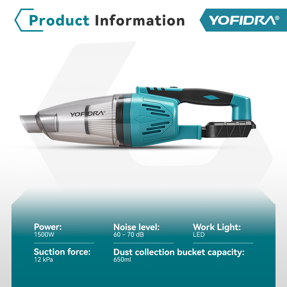 YOFIDRA 1500W 12KPA Electric V - Power Tools Universal Battery recension och pris