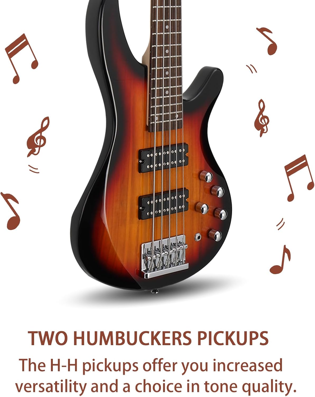 5-String Electric Bass Guitar, - Power Tools Total recension och pris