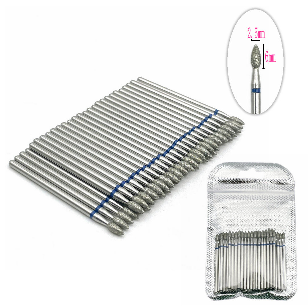 50pcs Nail Diamond Drill Bit S - Power Tools Total recension och pris
